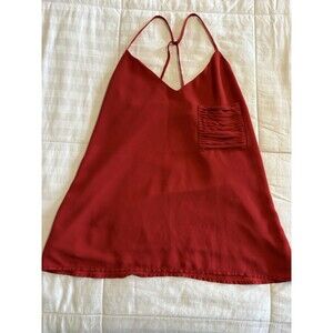 Anna Grace Red Women’s Sz Small Strappy Camisole Lined